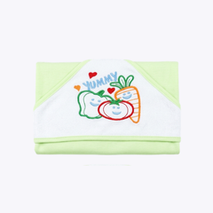 Cute Baby Wrapping Sheets - Green & White