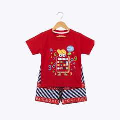 Baby Boys Red T-Shirt & Shorts Set – Summer Outfit