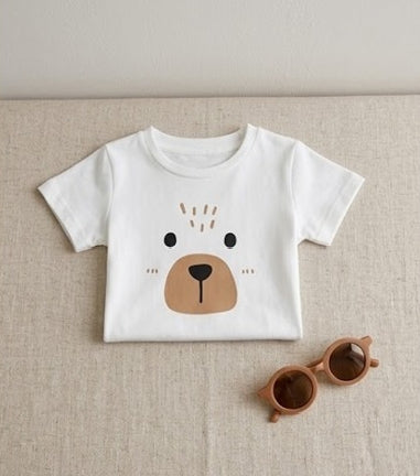 Kids cute white T-shirt