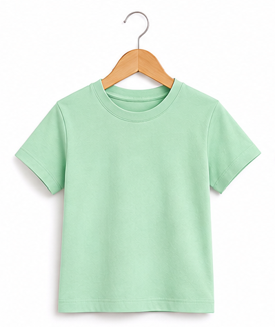 Turquoise casual T-shirt