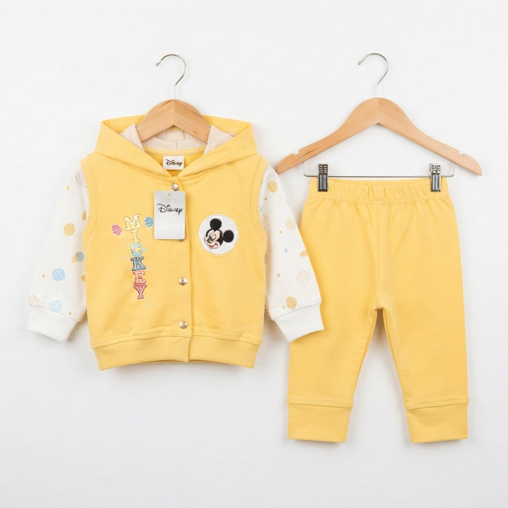 Girls mickey mouse 2 piece suit