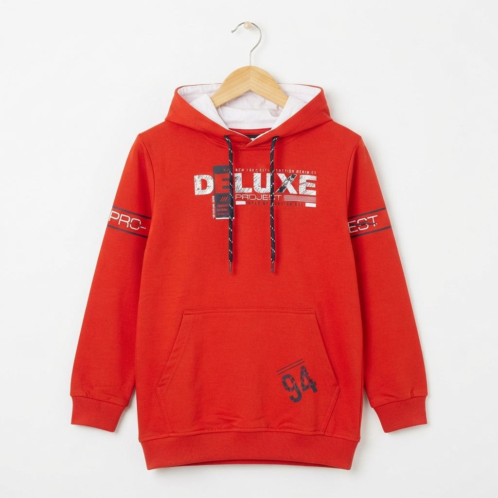 Boys red hoodie