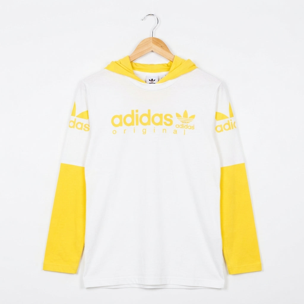 Boys yellow and white hoodie