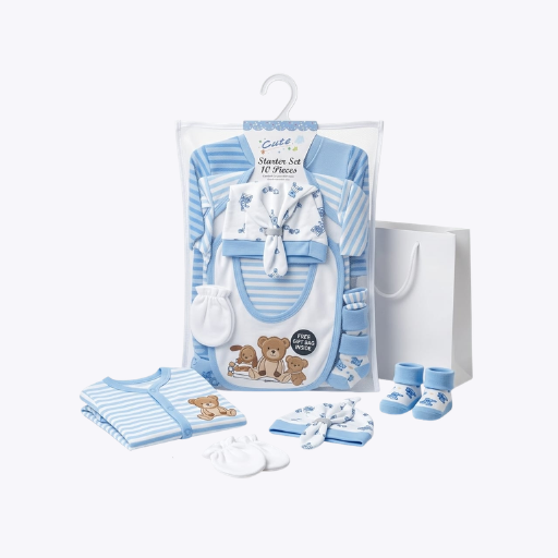 Newborn Gift Starter Set ( 10 Piece Premium Pack )